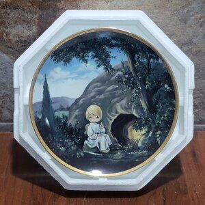 Precious Moments Decorative Plate Hamilton He Is Not Here 1992